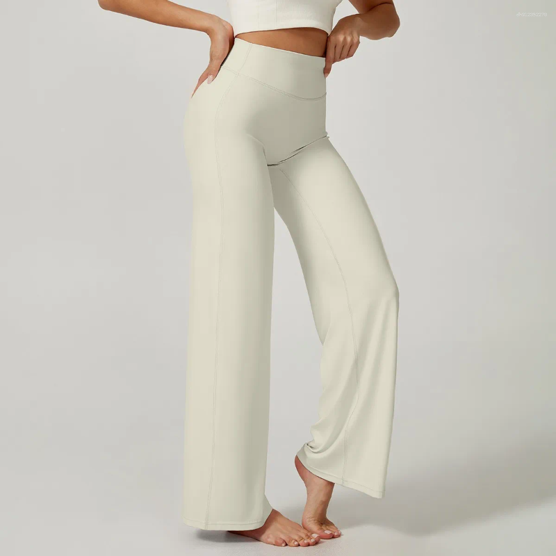 Active Pants High Waisted Straight Leg Yoga For Women Naked Feeling BuLifting Loose Fit Workout Trousers Slimming Gym