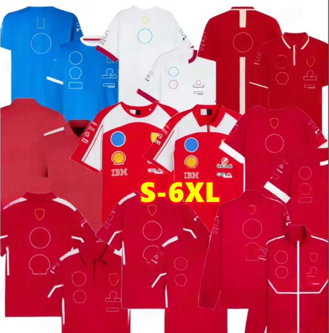 Ferrari 2026 F1 T-shirt Formula Racing for Scuderia Las Vegas Special Short Sleeve Unisex Fans Red Round Neck Short Sleeve Jersey Unisex Tee Pluss