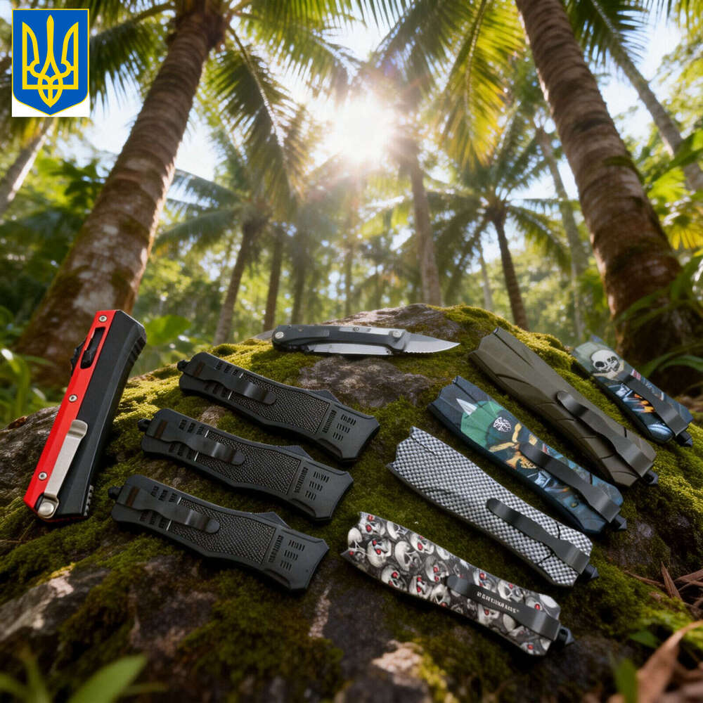 UDAL Cross-border bestseller OTF micro-technology ABS tactical handle folding car window breaker multi-tool knife, fruit knife