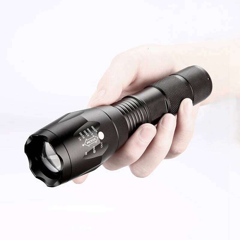 Z45 Led Flashlight Ultra Bright Waterproof Torch T6/L2/V6 zoomable 5 Modes tactiacl flashlight for hunting use 18650 battery Z260301