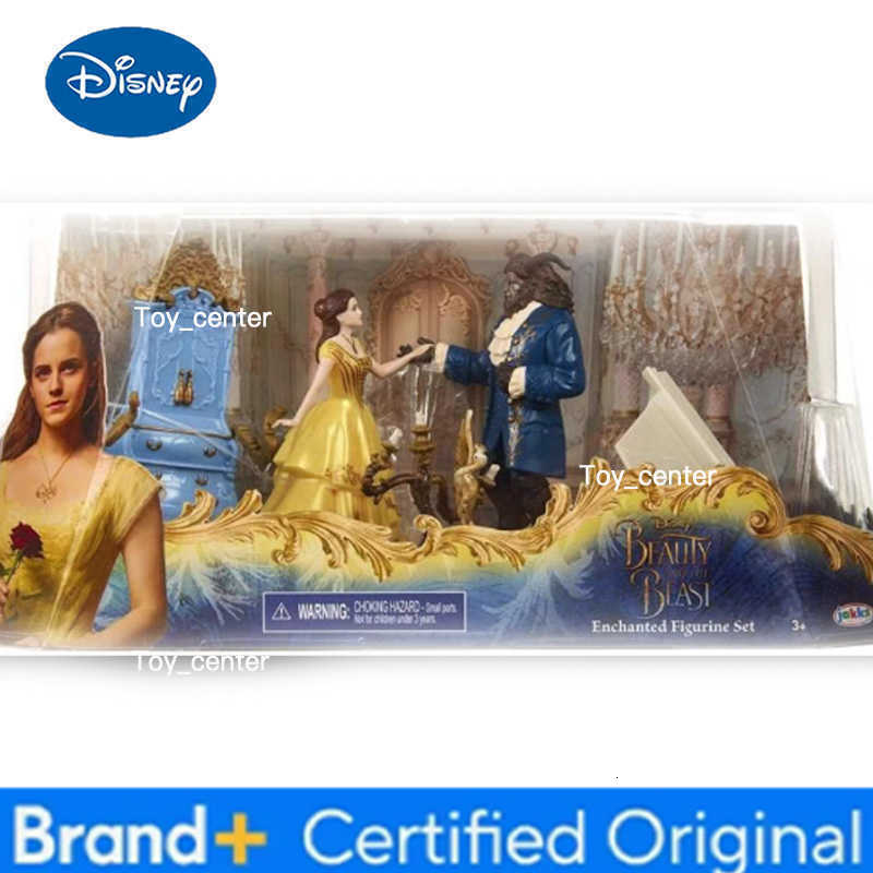 Disney Beauty and the Beast Action Figure Toys Belle Princess Beast Candlestick Lumiere Wardrobe Enchanted Anime Figure Set Gift H260302