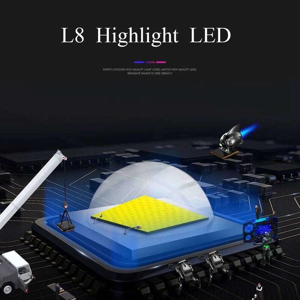 Powerful Flashlight Super Bright Long Range lighting Torch Waterproof Type C Usb Rechargeable Hand Lantern For Outdoors Hunting Z260301