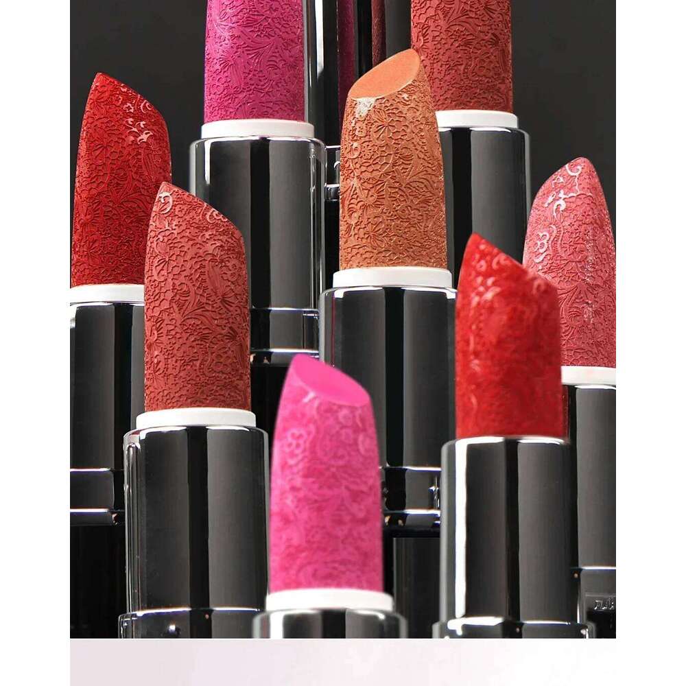 Fine Glitter Lipstick, Quicksand Gold Non-sticky Non-fading Pearlescent Long-lasting Silky Mermaid Lipstick H260302