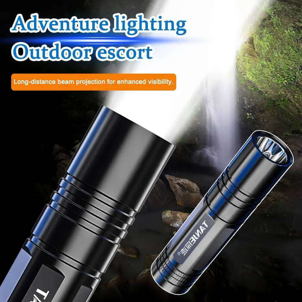 Handheld Flash USB Charging Emergency LED Flashlight Waterproof Mini Super Bright Light 600mAh for Outdoor Hiking Fis E1L8 Z260301