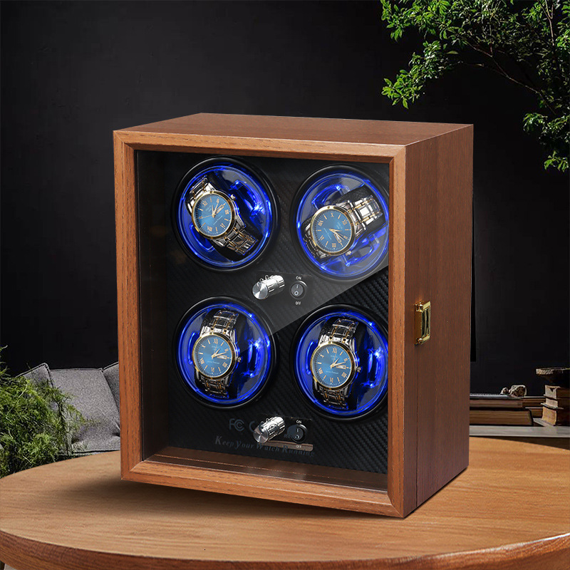 Embers Watch box 1 2 4 slots watch winder for automatic watches With Ambient Lighting 250306
