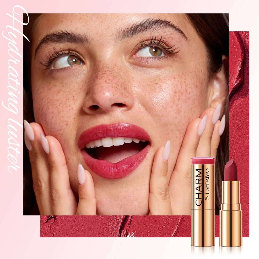 Long Lasting Moisturizing Velvet Lipstick Waterproof Non Stick Cup Creamy Nourishing Cover Lip Lines Gloss Golden Mud H260302