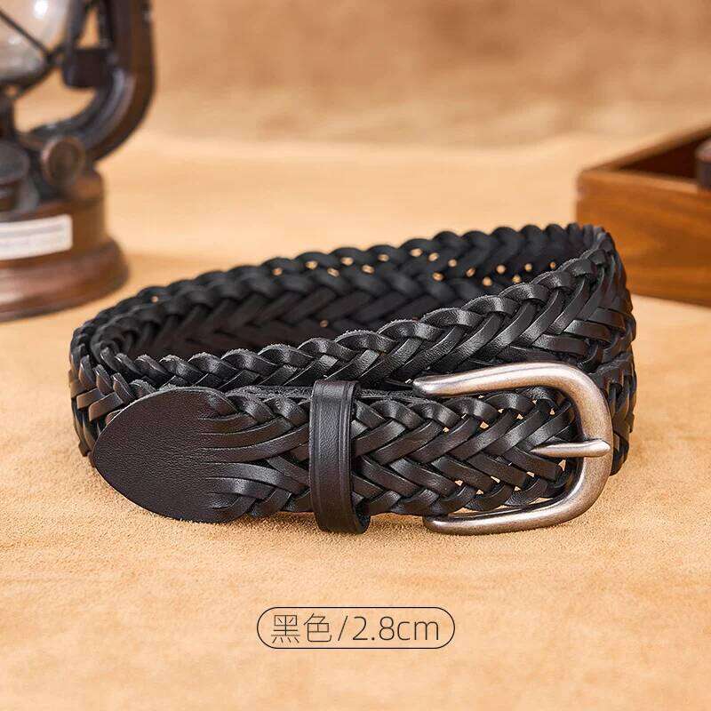 Men's genuine leather belt Designer Lined up brand Trousers Wide Cowboy Fashion Straps Country Waist strap Belt for pants S260228