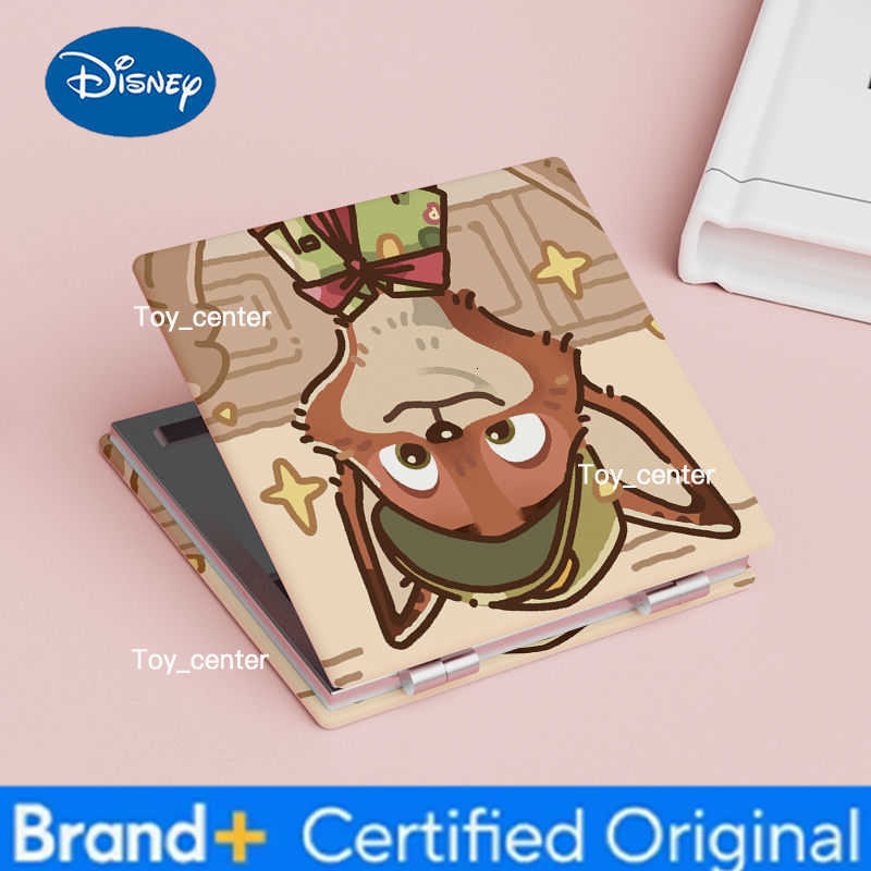 Disney Adorable Foldable Dual-Sided Mirror Zootopia Nick Judy Portable Compact Makeup Mirror Student Travel Essential Cosplay Accessory H260302
