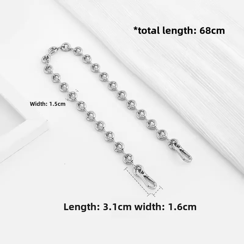 Lucky bag shoulder strap bag strap replacement for master womens bag donut shaped alloy metal chain accessory 260228