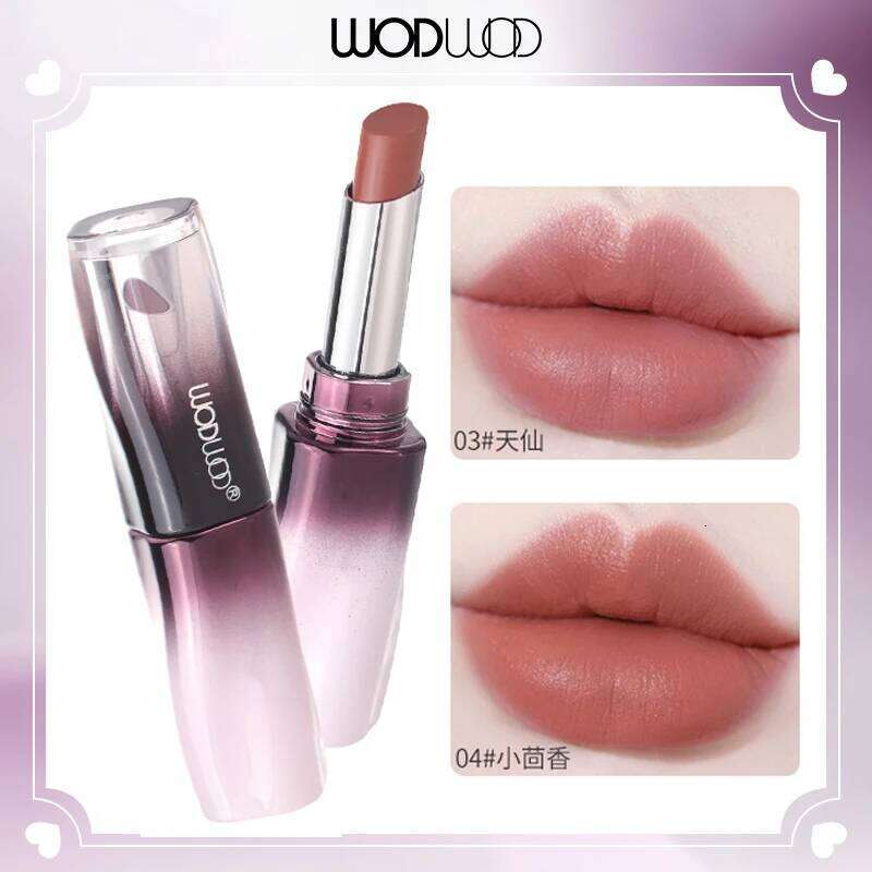 WODWOD 6-Color Matte Lipstick: Velvet Color, Smooth, Waterproof, Long-Lasting Color Lip Makeup H260302
