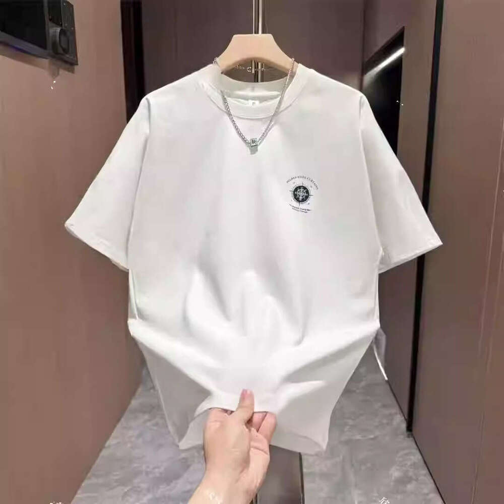 American Retro Trendy Brand Casual Heavyweight Printed Letter Summer Fashion Versatile Short Sleeve T-Shirt