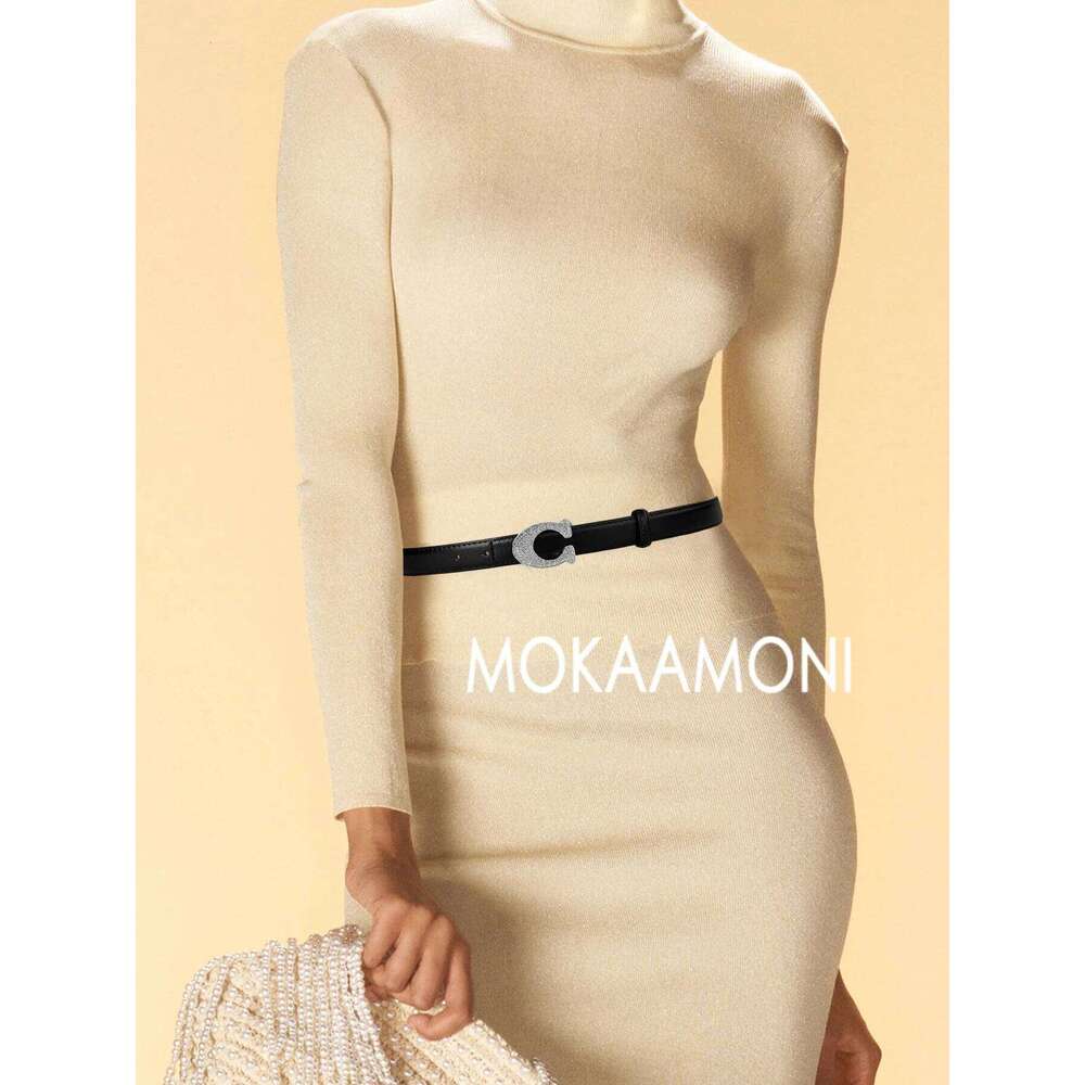 Women's Solid Color PU Belt Fashion Buckle Design Versatile Accessory Jeans Shorts Suitable for Any Occasion S260228