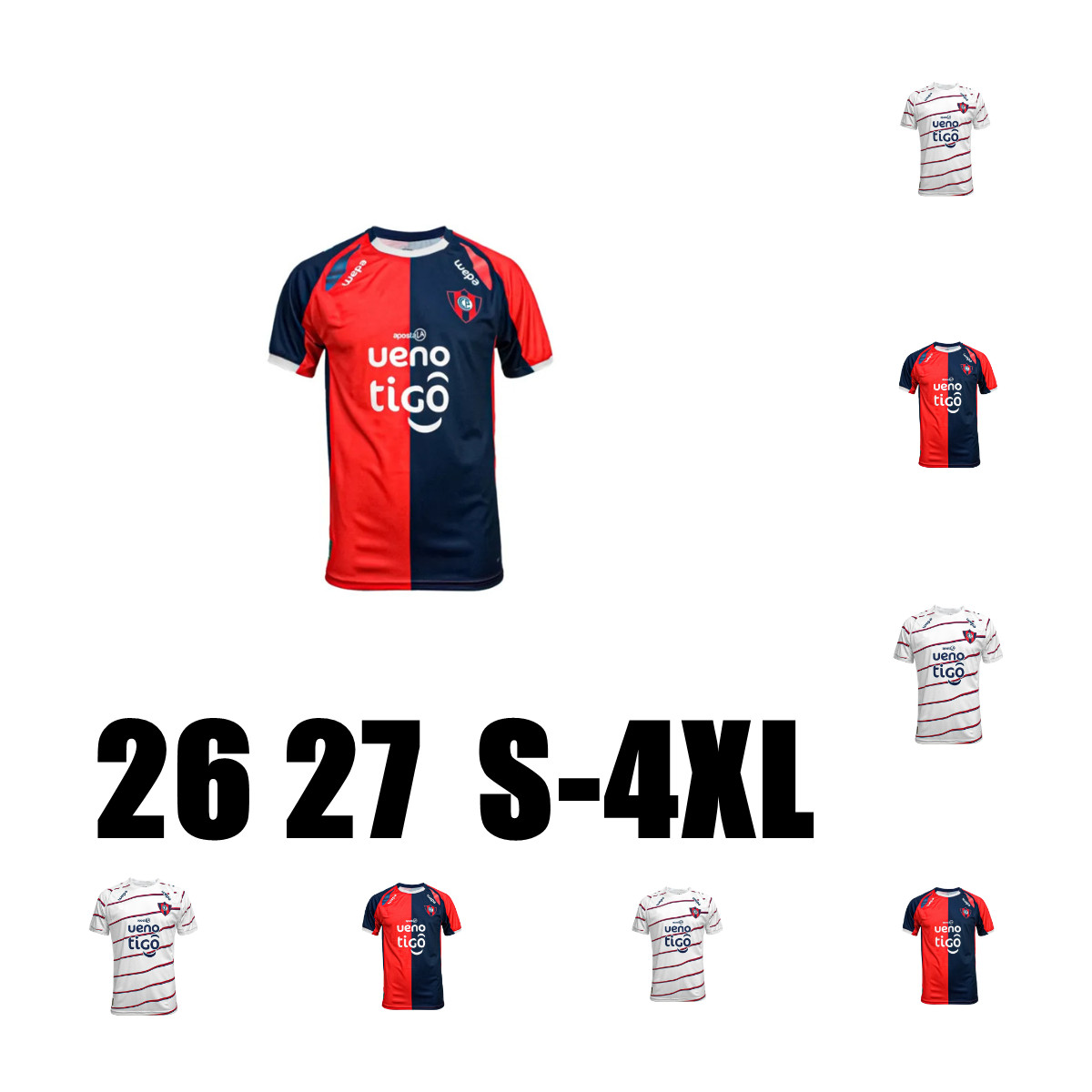 2026 2027 Cerro Porteno DOMINGUEZ soccer jerseys Home Away ARZAMENDIA LTRBE FERNANDEZ football shirts F.CARRIZO PIRIS MOREL uniform GIMENEZ CHURIN maillots de foot