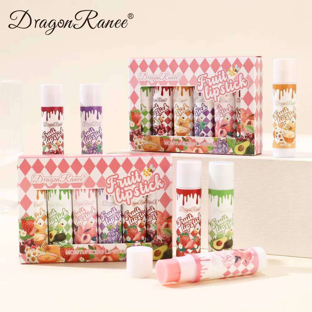 Six Set, Moisturizing, Discoloration, Hydrating Lipstick, Waterproof, Hydrating, Color-Producing, Autumn and Winter Base Lip Balm H260302