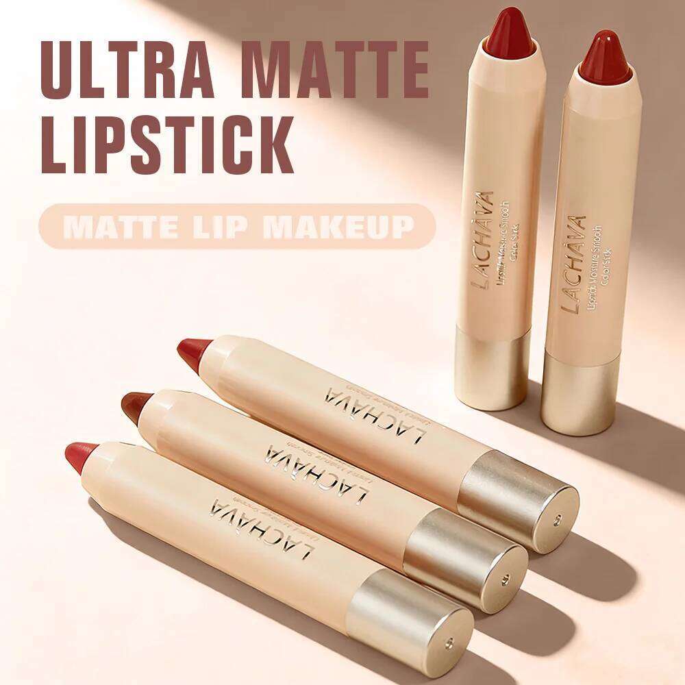 Matte Velvet Crayon, Lip Liner + Lipstick Dual Use, High Pigment, Easy Apply, Define Shape Fill Lips, Daily Makeup H260302