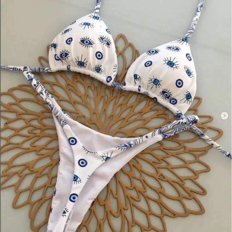 New Style Split Triangle Bikini Sexy Brazil Swimsuit Women's Beach Vacation Z260301