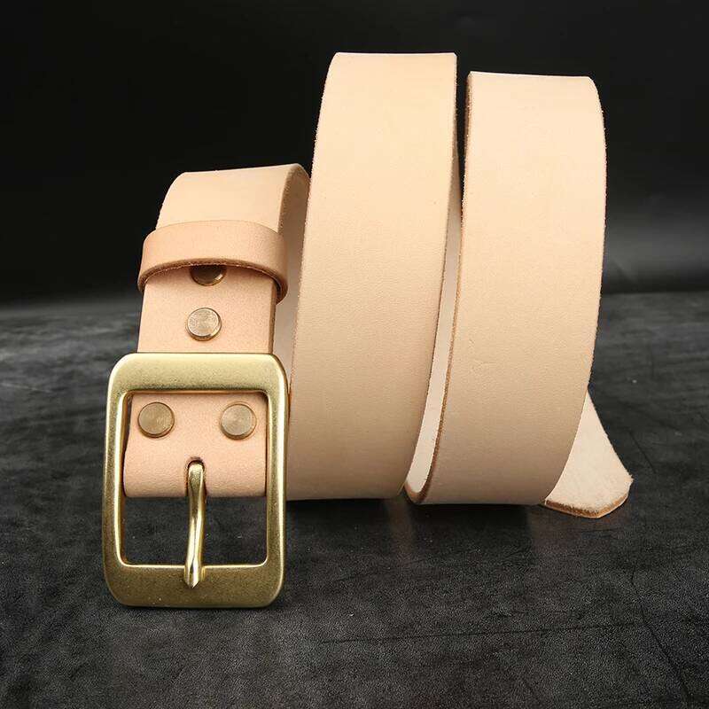 39mm Genuine Leather High Quality For Men Jeans Cowskin Casual Belts Cowboy Waistband Solid Brass Pin Belt Buckle S260228