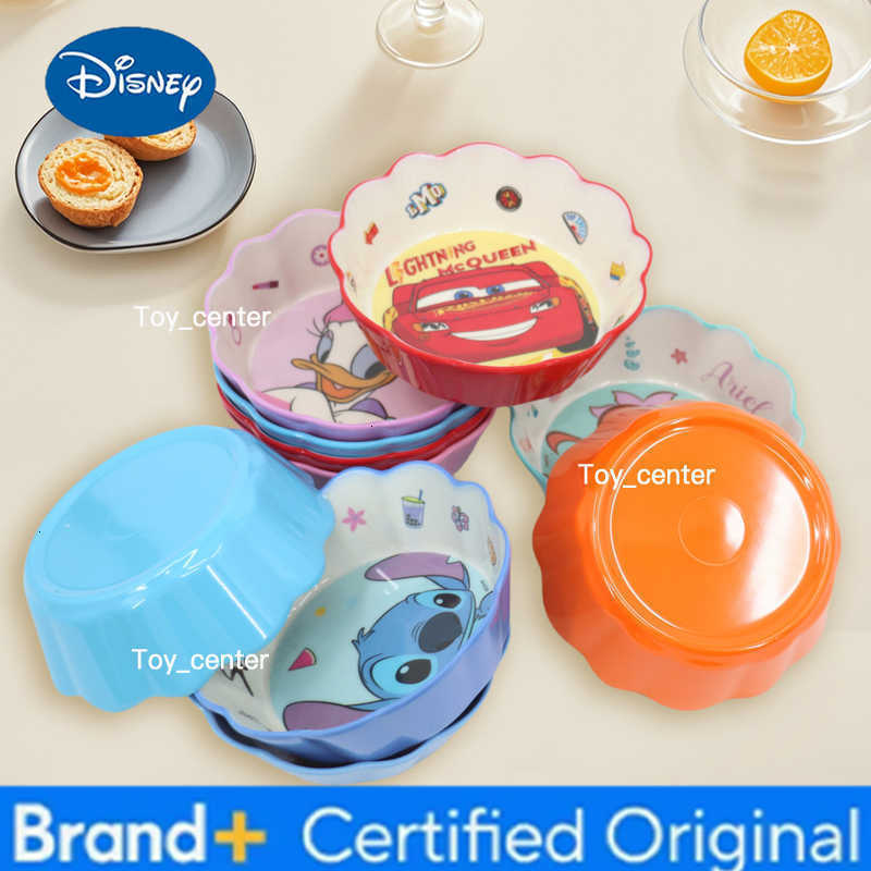 Disney 1pc Cartoon Lace bowl exquisite durable melamine bowl family dinner birthday party portable broken-resistant tableware H260302