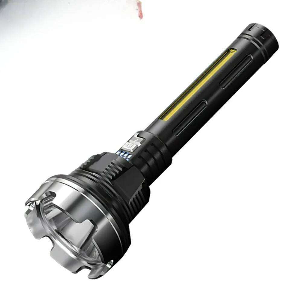 COB Side Light Super Bright LED Flashlight Rechargeable Multi-Functional Portable Long-Shot Torch for Home Outdoor Activities Z260301
