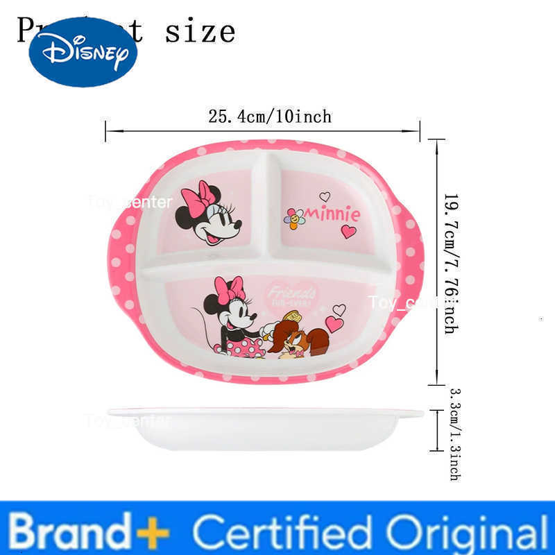 Disney 1pc Cartoon Minnie Mouse melamine tableware platebowlcupspoon Family dinner birthday party durable tableware H260302