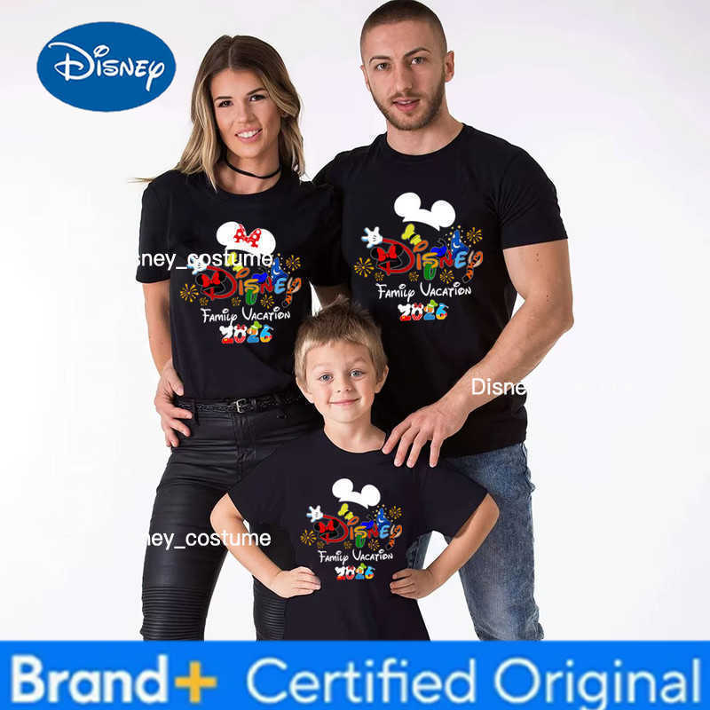 Disney 2026 Family Vacation Father Mother-kids Family Matching Outfits Funny Disneyland Family Look H260302