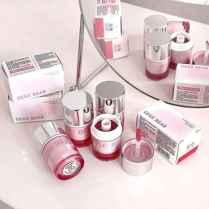 GegeBear Crystal Gloss Lip Tint: Matte Finish with Hydrating Formula-Radiant, Velvet-Look for a Youthful, Dewy Glass-Lip Effect, H260302