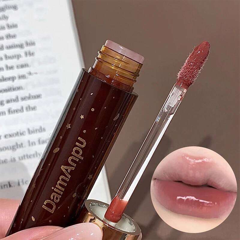 Pure Retro Fantasy Clear Water Gloss Mirror Fake Plain White Lip glaze lipstick H260302