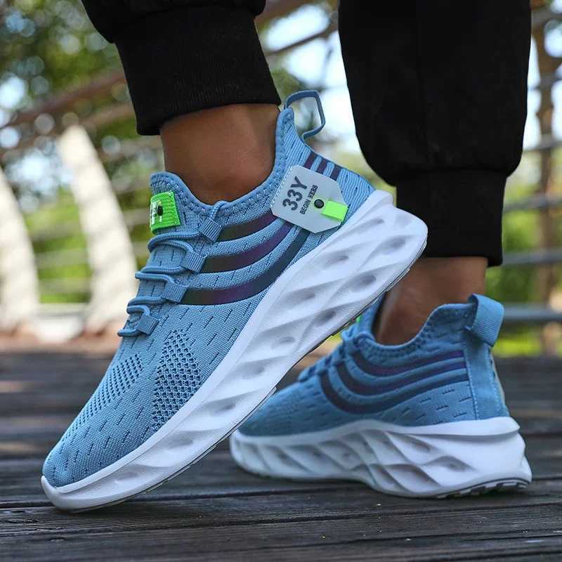 Mens Summer Breathable Mesh Shoes Lightweight Non Slip Knit Running Sneakers Trendy Aesthetic Focused Jogging Basketball Shoes K260302