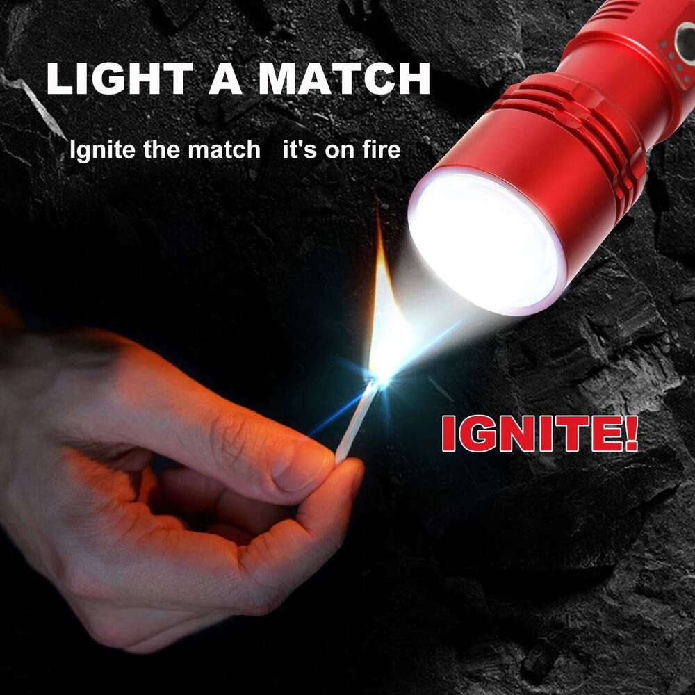 Shan bao 4000LM flashlight zoomablestrong focusing light source canignite flames plastic bagscustomizedlogo/blessing Z260301