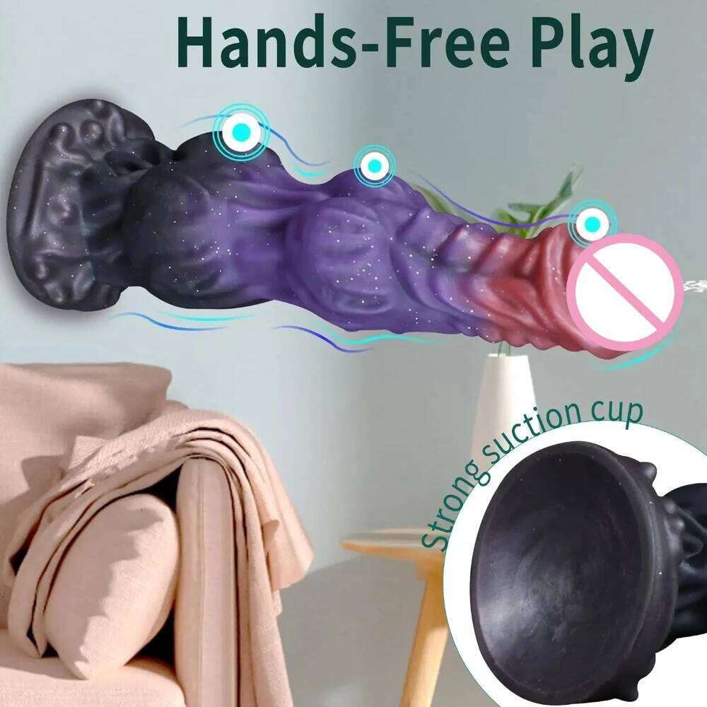 Huge Monster Squirting Fantasy Dragon Horse Dog Dildo Knotted Ejaculating Toy Big Anal Silicone Adult Toys for Women 26H0301