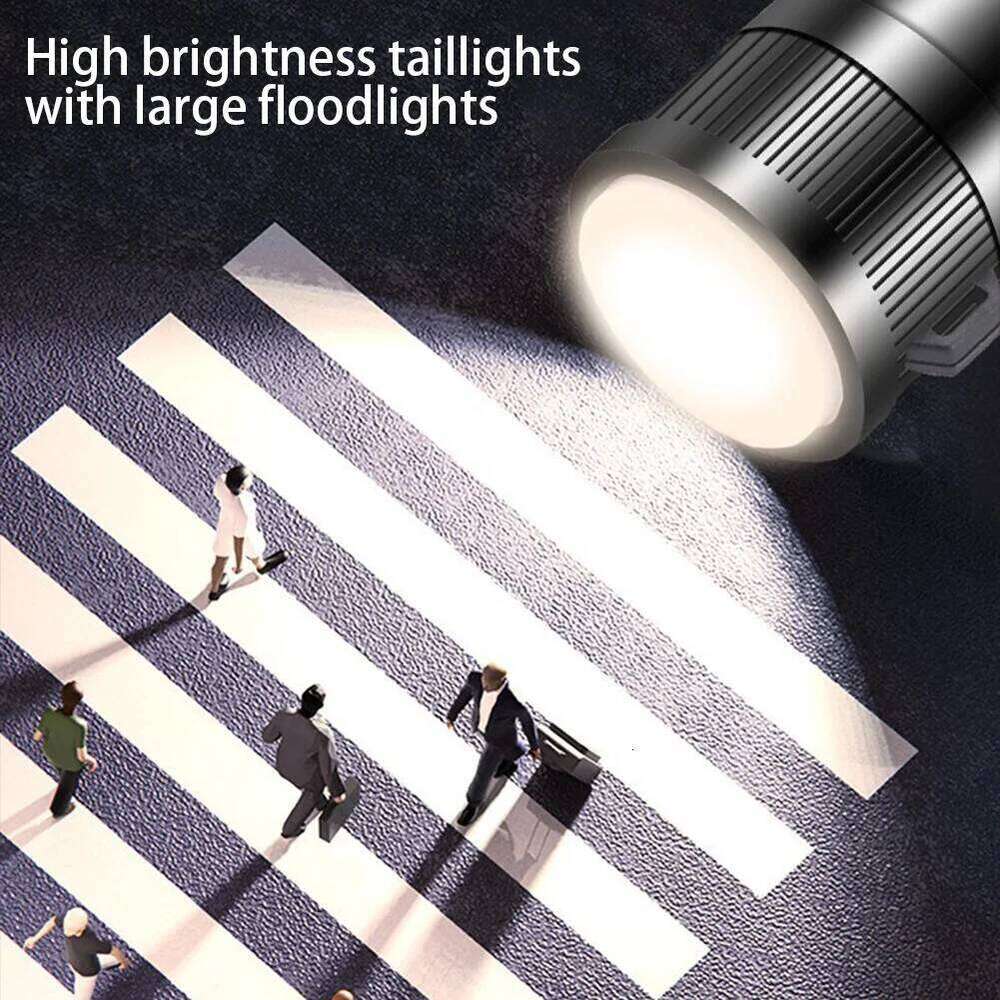 XHP50 Handheld Display LED Flashlight 300LM Powerful Zoom Lamp Mobile Bank for Power Outages Z260301