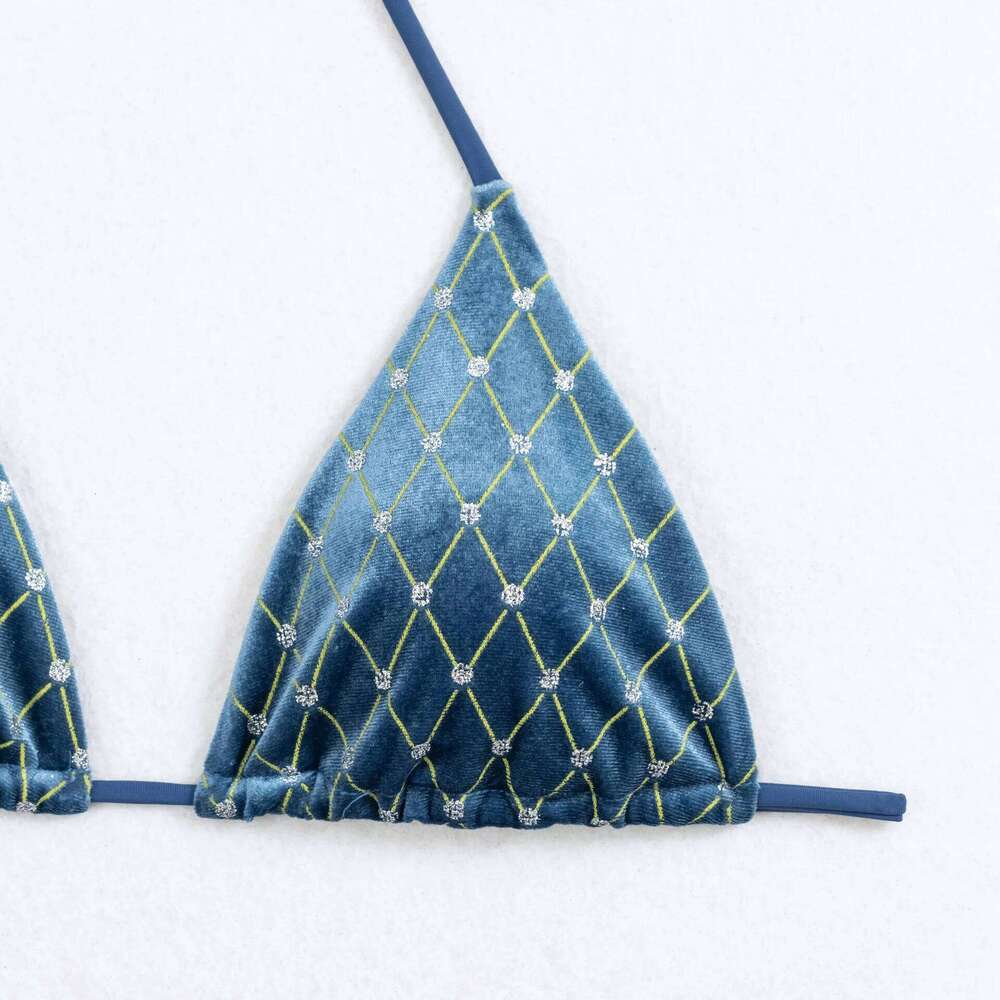 Sparkling Set Strap Split Swimsuit Brazil Bikini Women Push Up Bathing Suits Bandage Beachwear Thong Swim Z260301