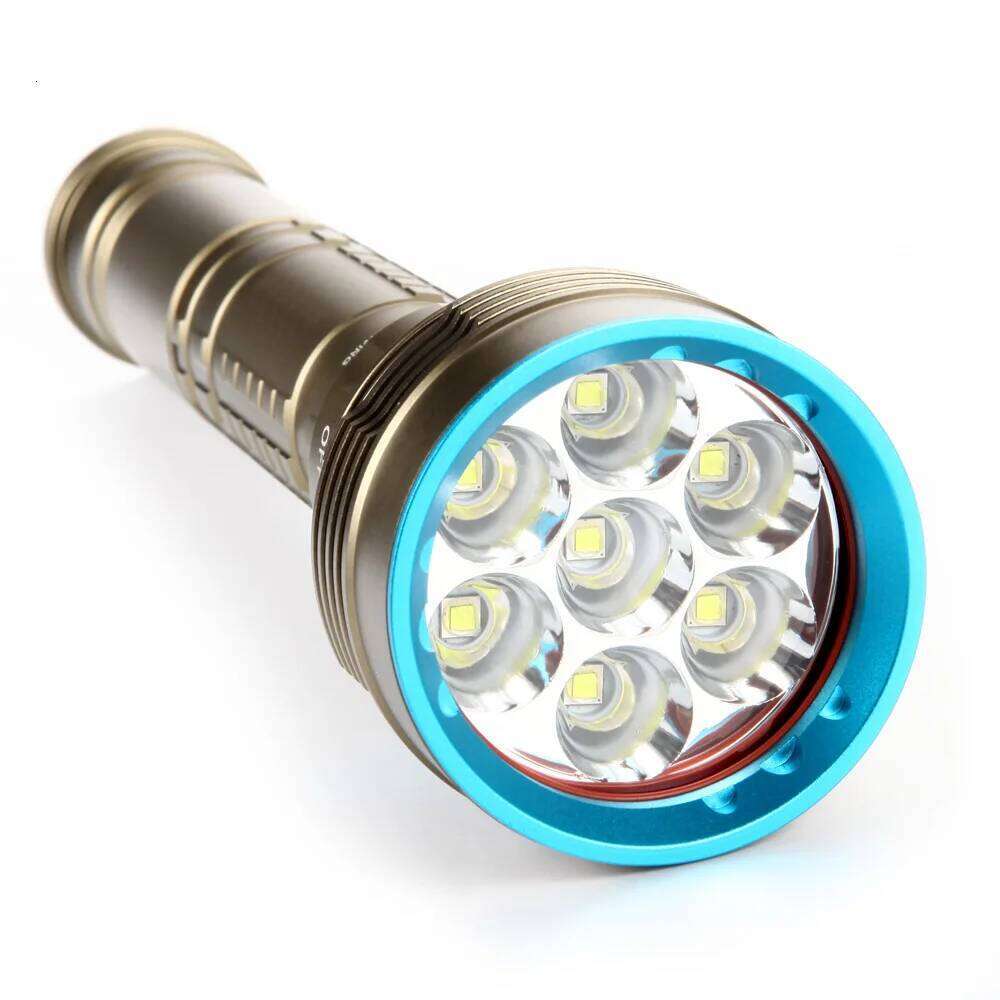 Ekaiou Diving Flashlight 7 LED T6 L2 White Yellow Light Powerful Profession Underwater Waterproof Dive Hunting Fishing Lamp Z260301
