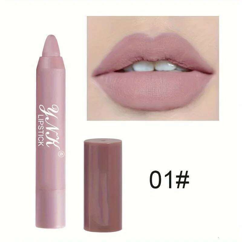 Nude Series Velvet Matte Lipstick Pencil Waterproof Long Lasting Red Stick Non-Stick Cup Lip Tint Pen Cosmetic Makeup H260302
