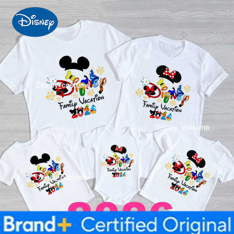 Disney 2026 Family Vacation Father Mother-kids Family Matching Outfits Funny Disneyland Family Look H260302
