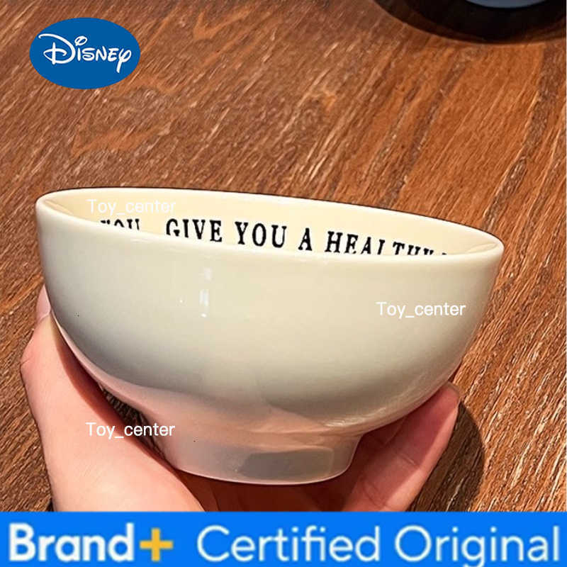 Disney New BeastKingdom Minnie Daisy Personality Periphery Ceramic Bowl Couple Home Tableware Soup Bowl Set Exquisite Gifts H260302