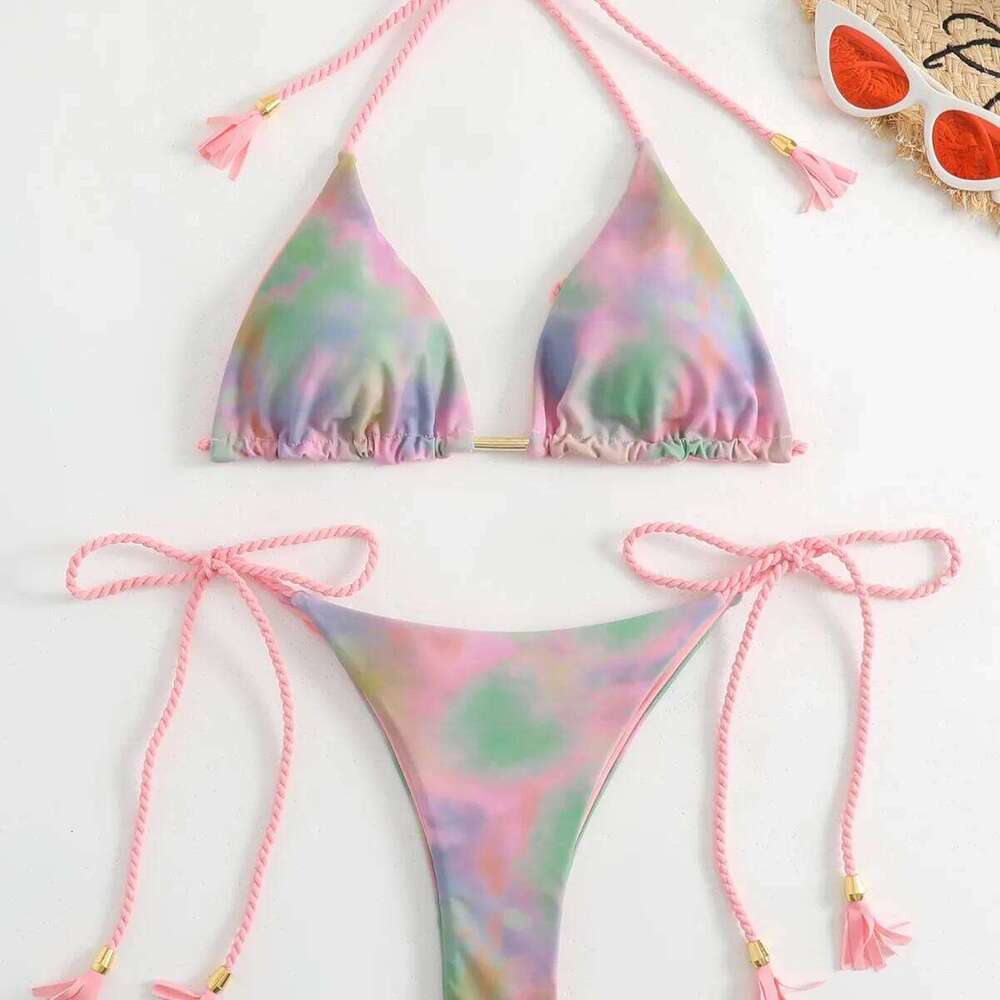 Sexy Push Up Bikini Set Leopard Print Biquinis Women Swimsuit 2-piece Triangle Thong Bathing Suit Holiday Gathering Swimwear Z260301