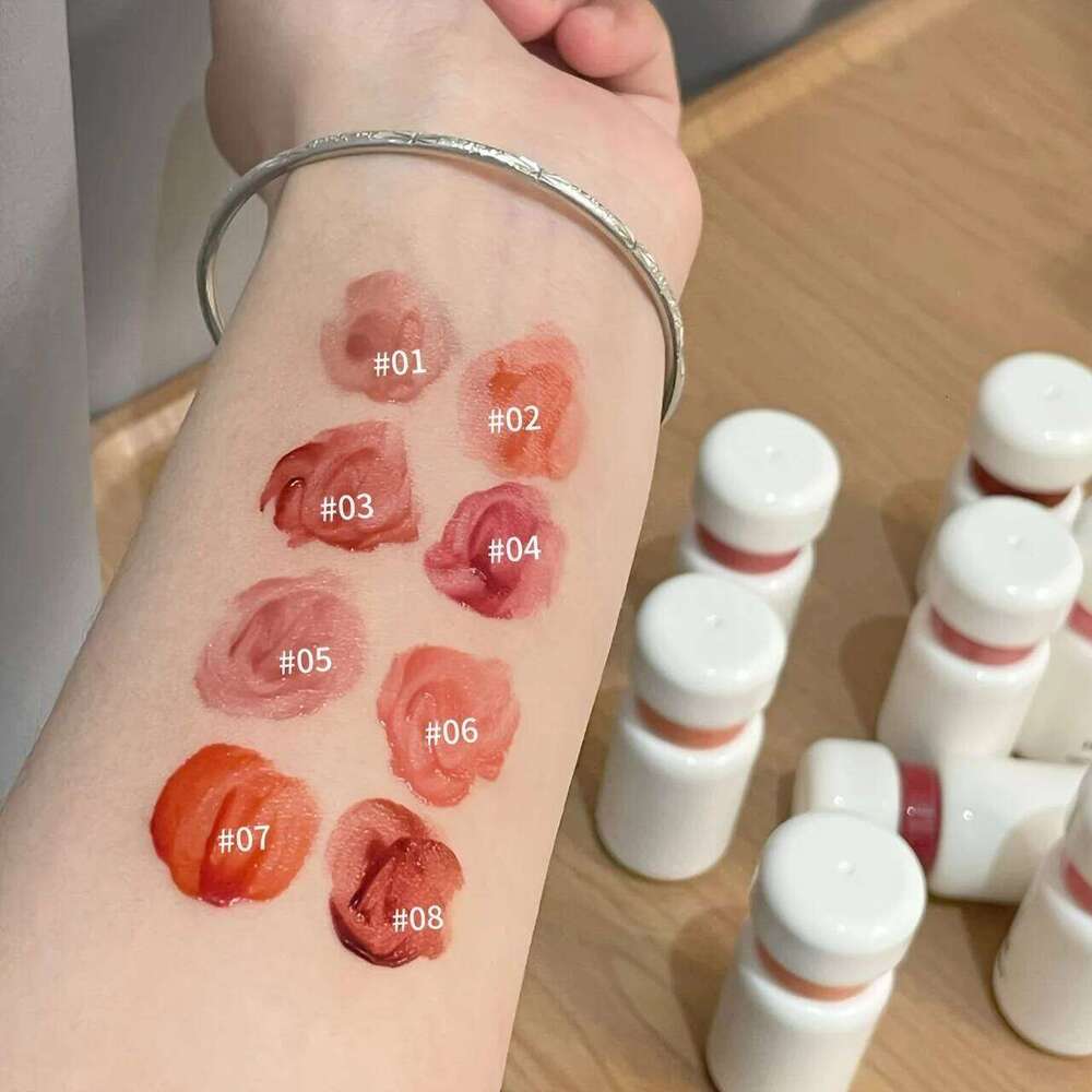 Herorange~ Elegant Tender Color Glaze, Moisturizing Mirror Water-Glossy Plump Lips, Autumn and Winter Color-Lasting Lip Gloss H260302