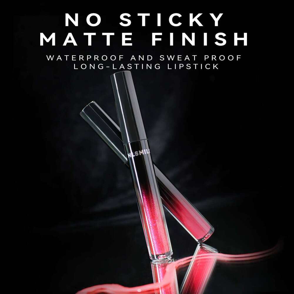Low Light Matte Lipstick, Highly Pigmented Quick Drying , Waterproof Lasting Liquid Gloss, Hydrating Lip Care H260302