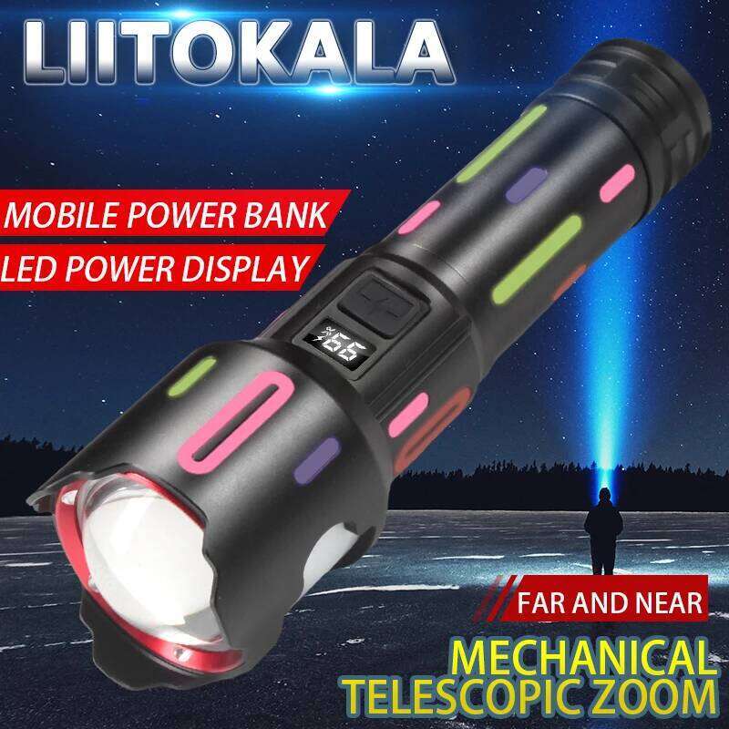 LiitoKala Strong Light LF-2405 Flashlight Color Reflective Strip Detachable 18650 26650 Battery 1000LM or above Z260301