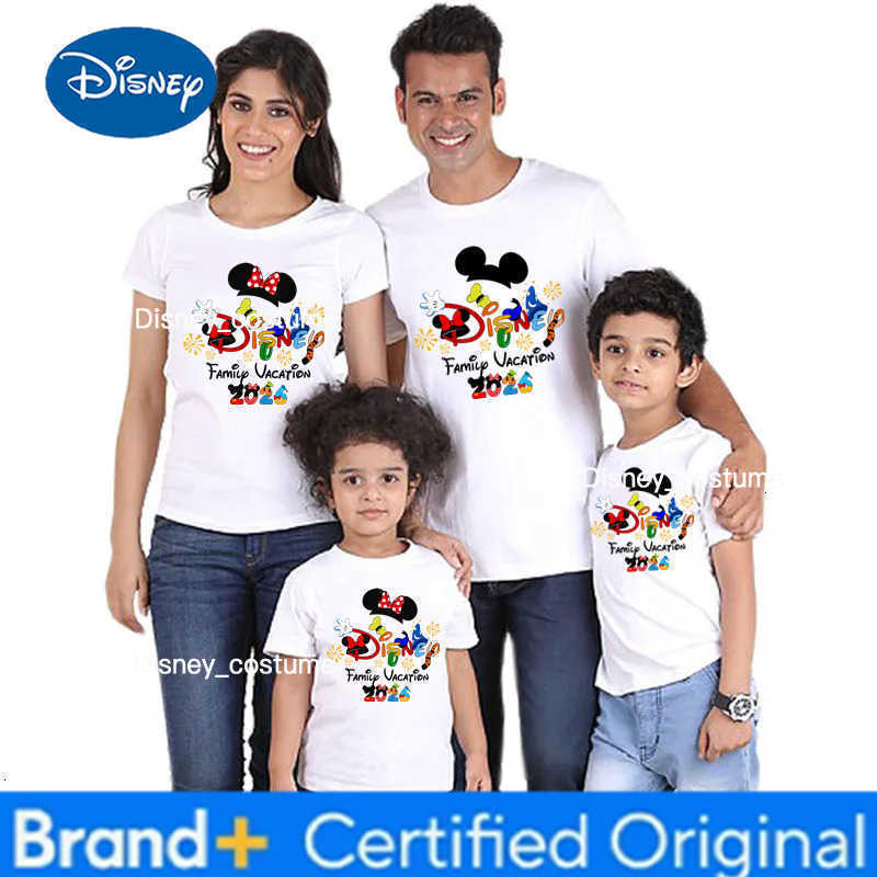 Disney 2026 Family Vacation Father Mother-kids Family Matching Outfits Funny Disneyland Family Look H260302