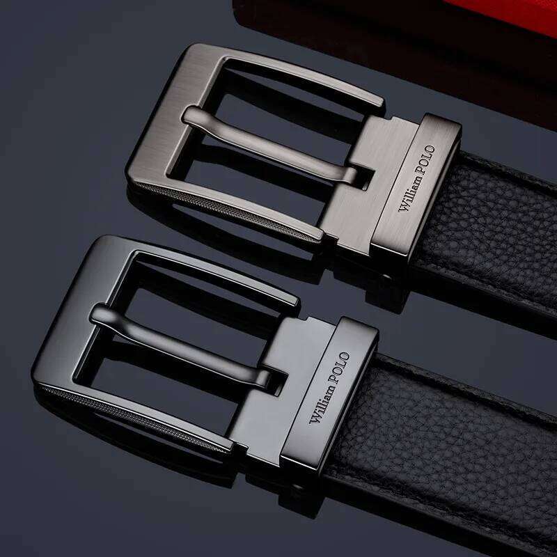 Genuine leather men's fashionable needle buckle belt, versatile and personalized belt S260228