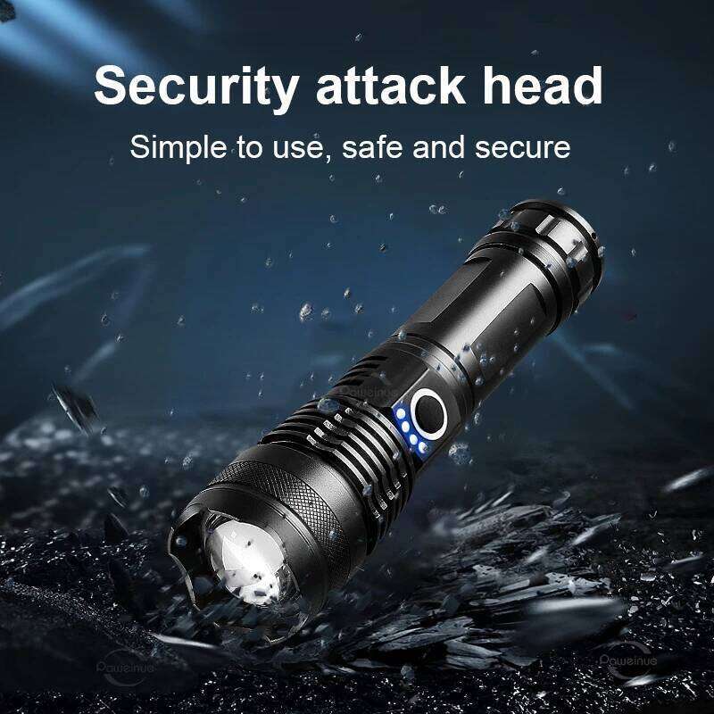 Ultra Bright Outdoor Hand Lantern 96000000LM LED Flashlight High Power Waterproof Rechargeable Flashlights Fishing Camping Lamp Z260301