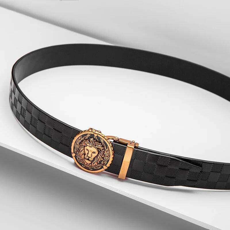 Men's genuine leather Country Western y2k Straps Fashion Designer Lined up brand Cowboy Harness Vintage Wide belt Brown S260228