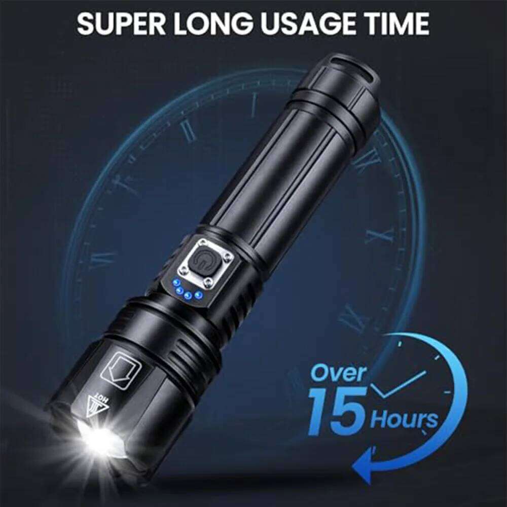 Most LED Rechargeable Torch Lighting 1500M Tactical Lantern Ultra Powerful Flashlight With Usb Charging Z260301