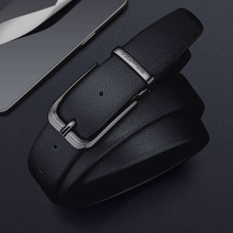 Business genuine leather fashionable needle buckle style men's belt, personalized high-end belt S260228