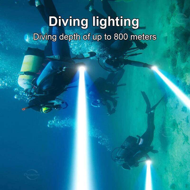 200000LM XHP199 Powerful Flashlight Professional 800m Underwater Lantern Scuba Diving Torch IPX8 Waterproof Dive Light Z260301