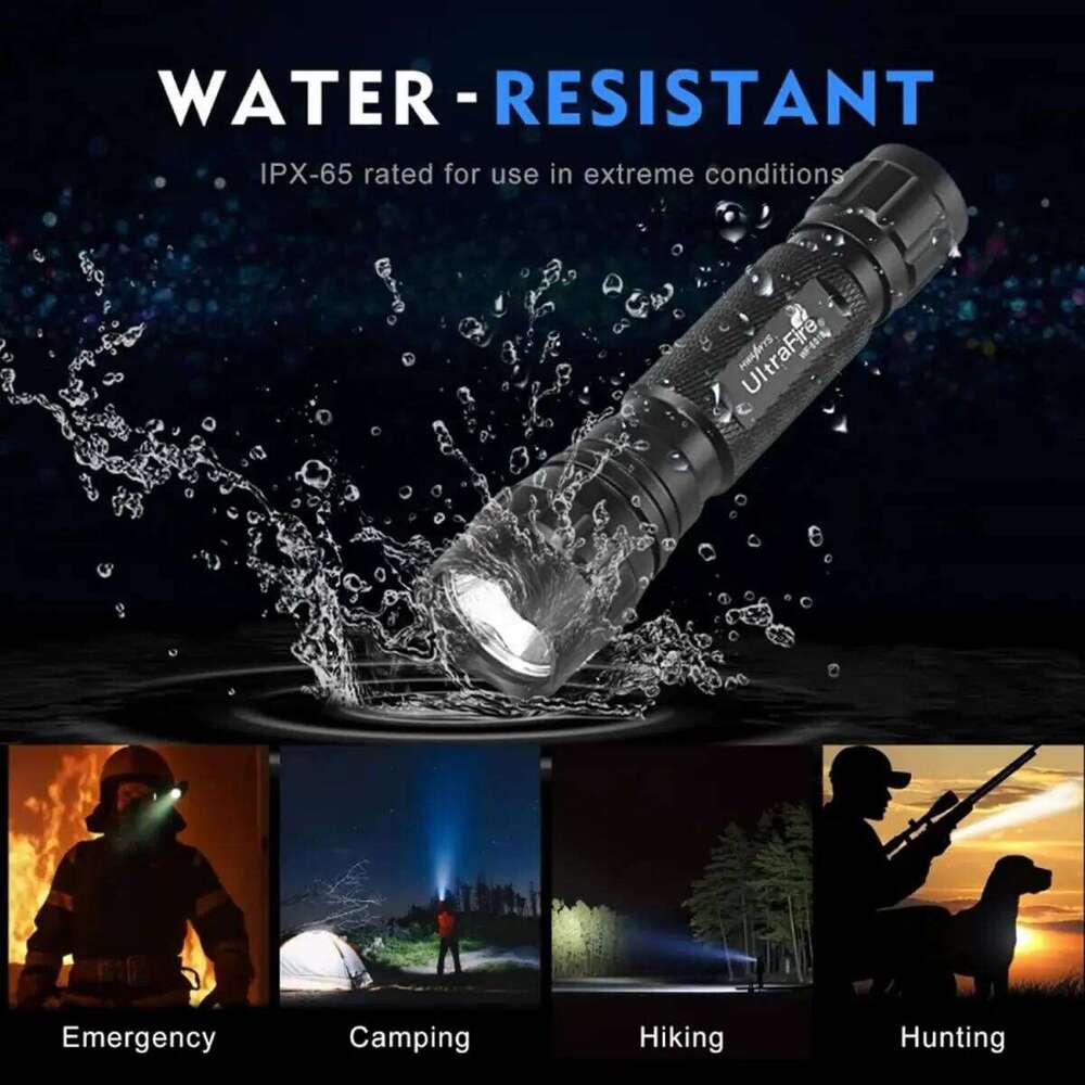 UltraFire WF-501B Super Bright LED Flashlight 18650 Rechargeable Torch Powerful Flash Light High Power Lantern Camping Lamp Z260301