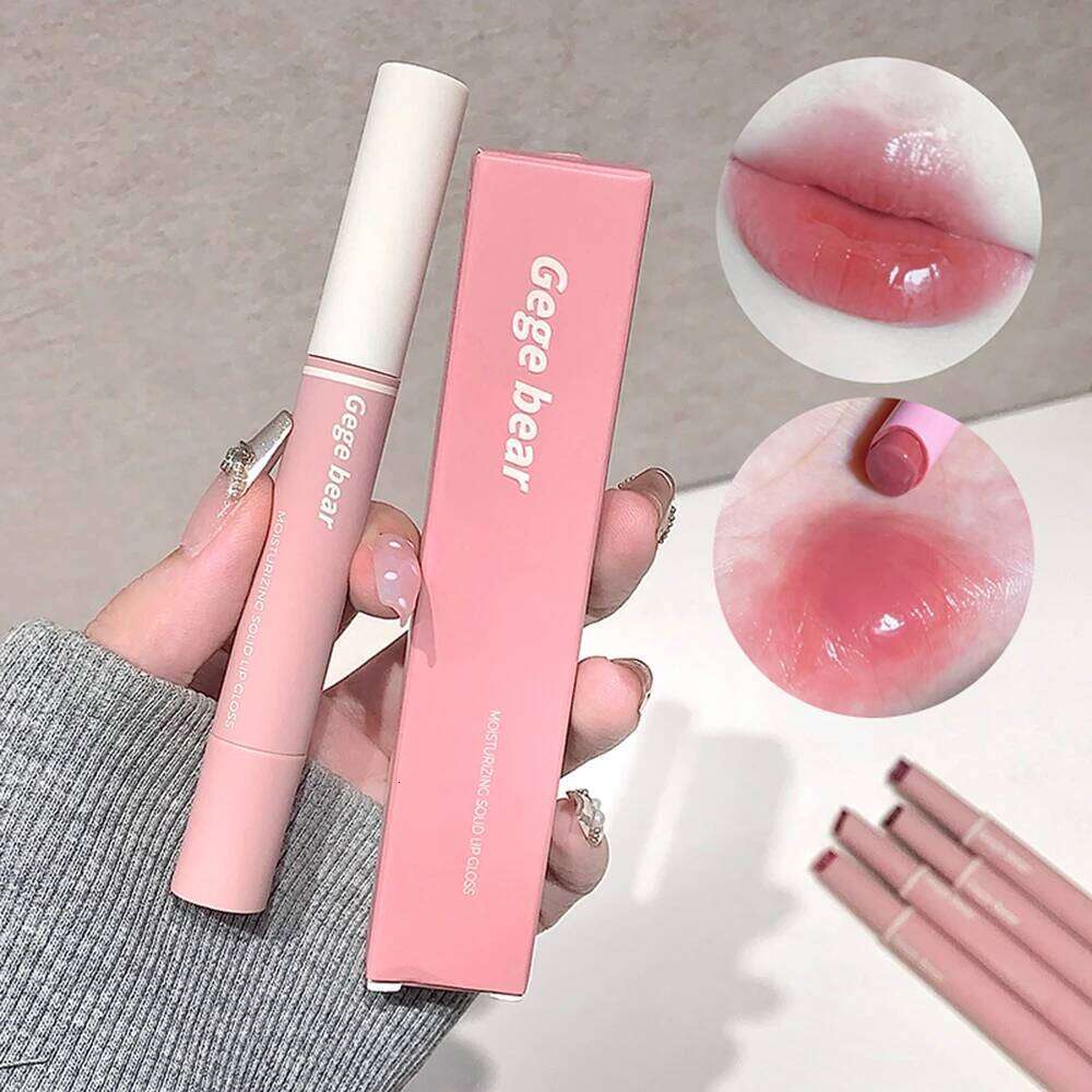 Gege Bear Glaze lipstick, Moisturizing, Mirror Effect Color, Long-Lasting color, Not Easy To Stick Lip Gloss H260302