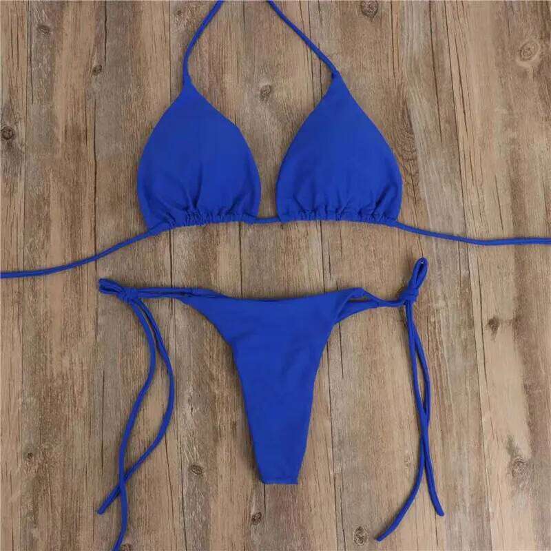 Summer Swimsuit Women Sexy Bikini Set Push-up Padded Bra Thong Two Pieces Swimwear Beachwear Bathing Suit female sexy swimsuits Z260301